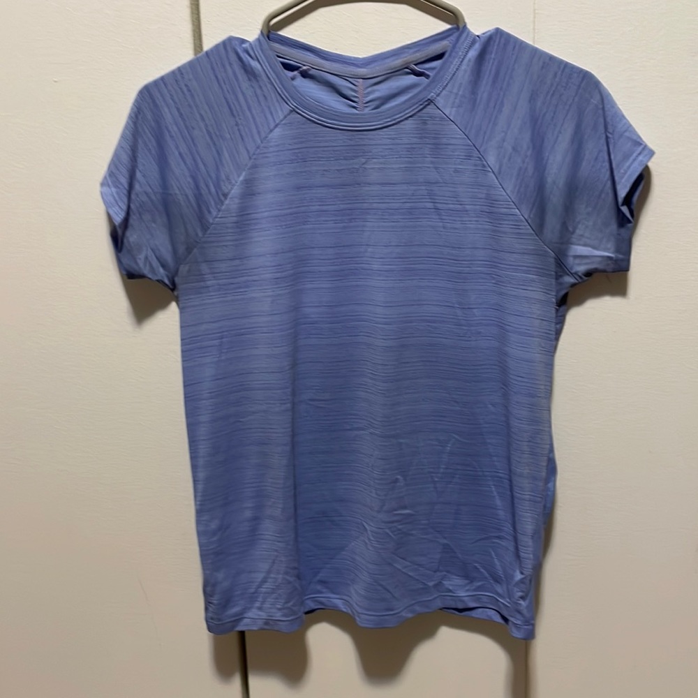 Athleta Girl, light purple shirt with ruching on the back.  Size XL (14)